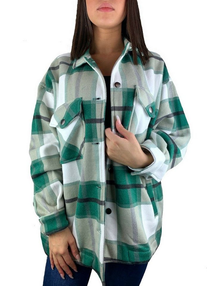 Worldclassca Flanellhemd Worldclassca Oversized Karo Hemd Hemdjacke Kariert Holzfällerhemd von Worldclassca