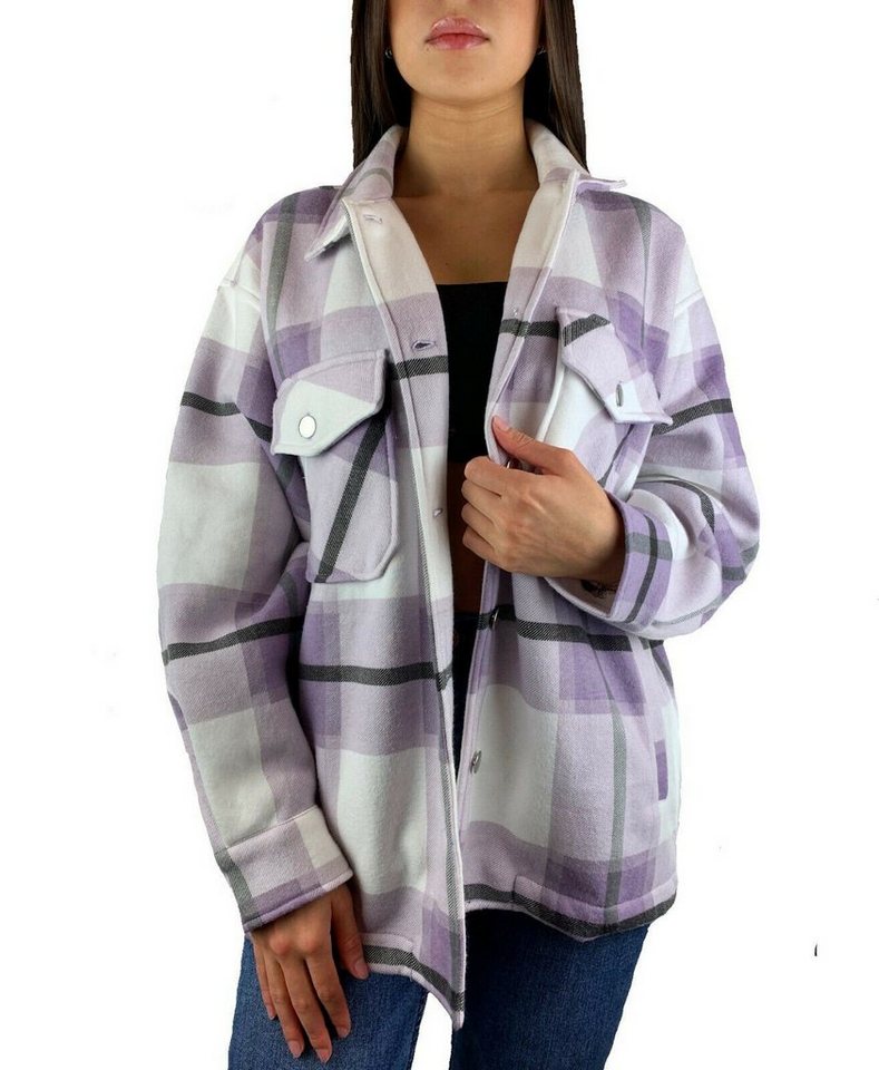 Worldclassca Flanellhemd Worldclassca Oversized Karo Hemd Hemdjacke Kariert Holzfällerhemd von Worldclassca