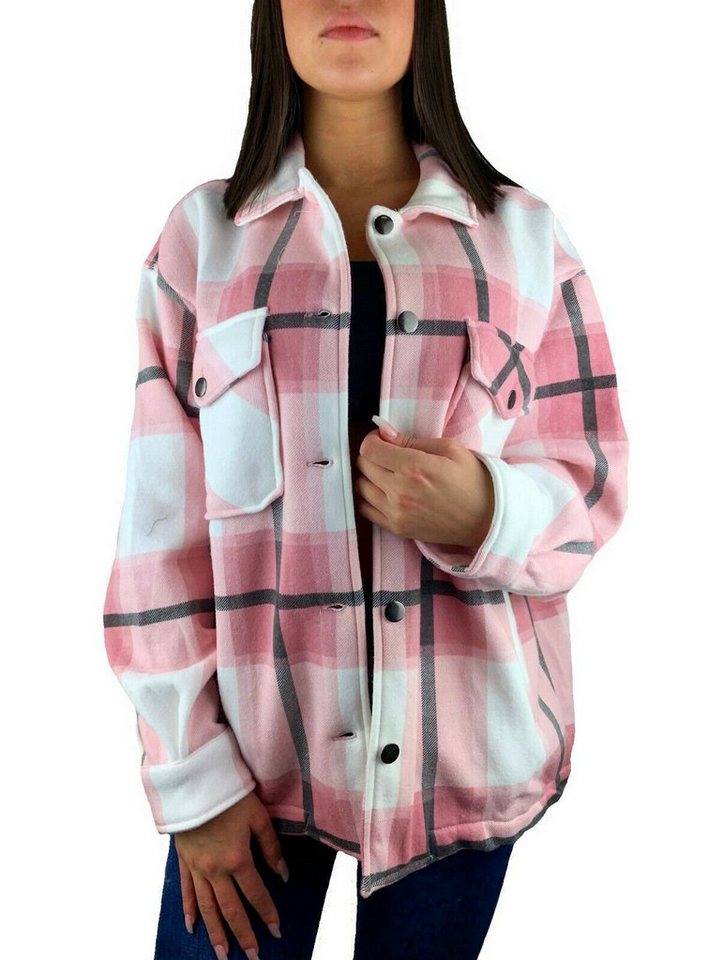Worldclassca Flanellhemd Worldclassca Oversized Karo Hemd Hemdjacke Kariert Holzfällerhemd von Worldclassca