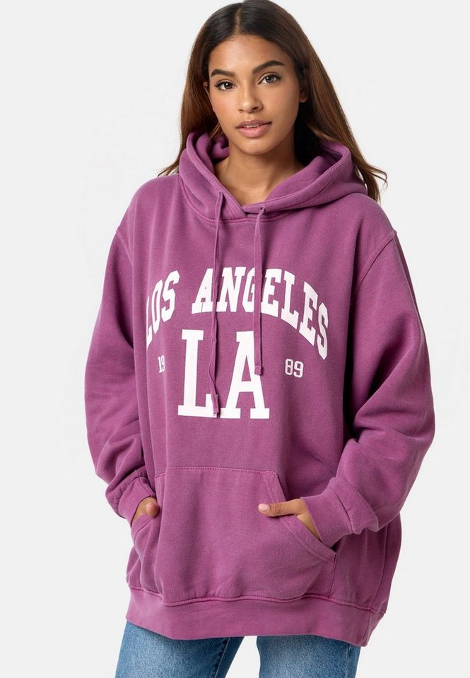 Worldclassca Hoodie Worldclassca LA Oversized Hoodie Kapuzenpullover Washed Sweatshirt NEU von Worldclassca