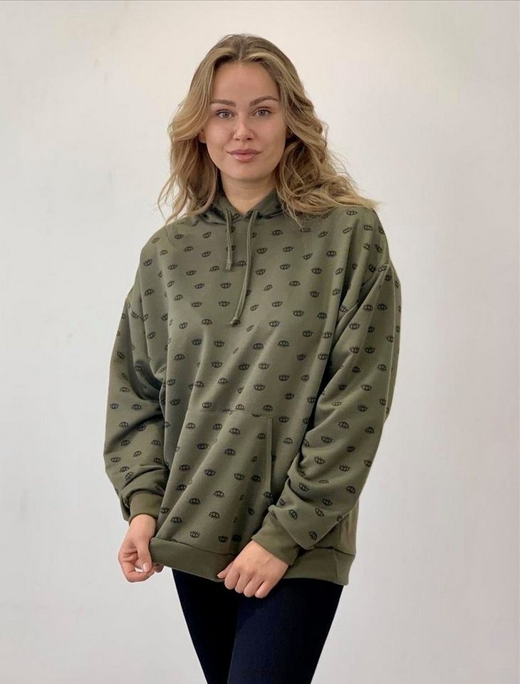 Worldclassca Hoodie Worldclassca Oversized Hoodie EYE Print Kapuzenpullover Sweatshirt von Worldclassca