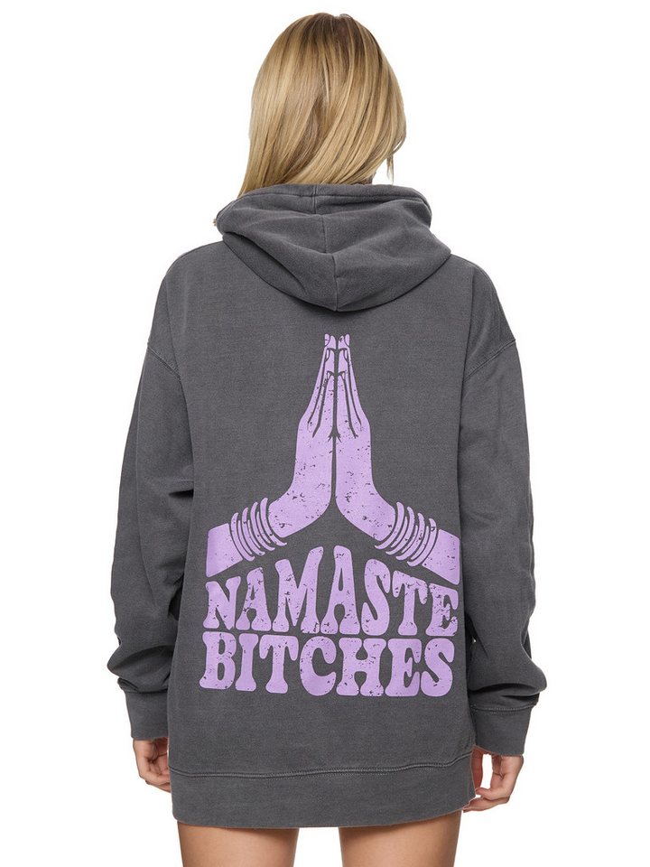 Worldclassca Hoodie Worldclassca Oversized Hoodie NAMASTE Kapuzenpullover Sweatshirt von Worldclassca