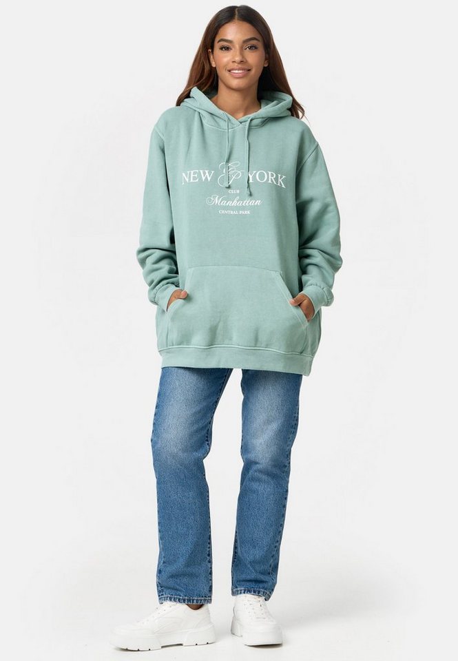 Worldclassca Hoodie Worldclassca Oversized Hoodie NY Kapuzenpullover Washed Sweatshirt von Worldclassca