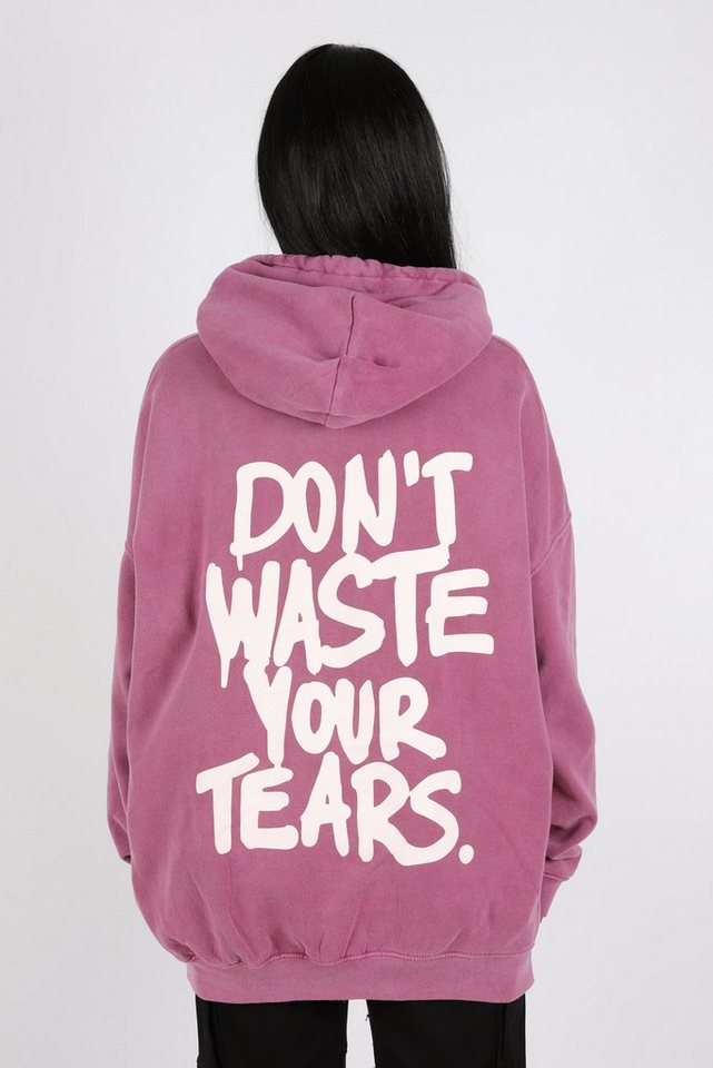 Worldclassca Hoodie Worldclassca Oversized Hoodie Print Kapuzenpullover Washed Sweatshirt von Worldclassca