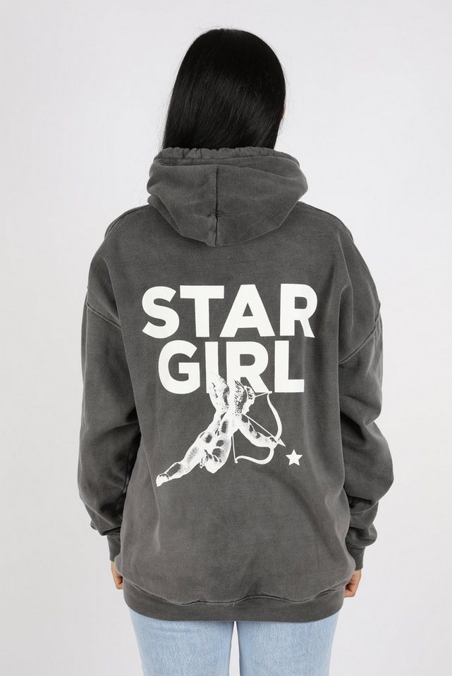 Worldclassca Hoodie Worldclassca Oversized Hoodie STAR GIRL Print Kapuzenpullover Washed von Worldclassca