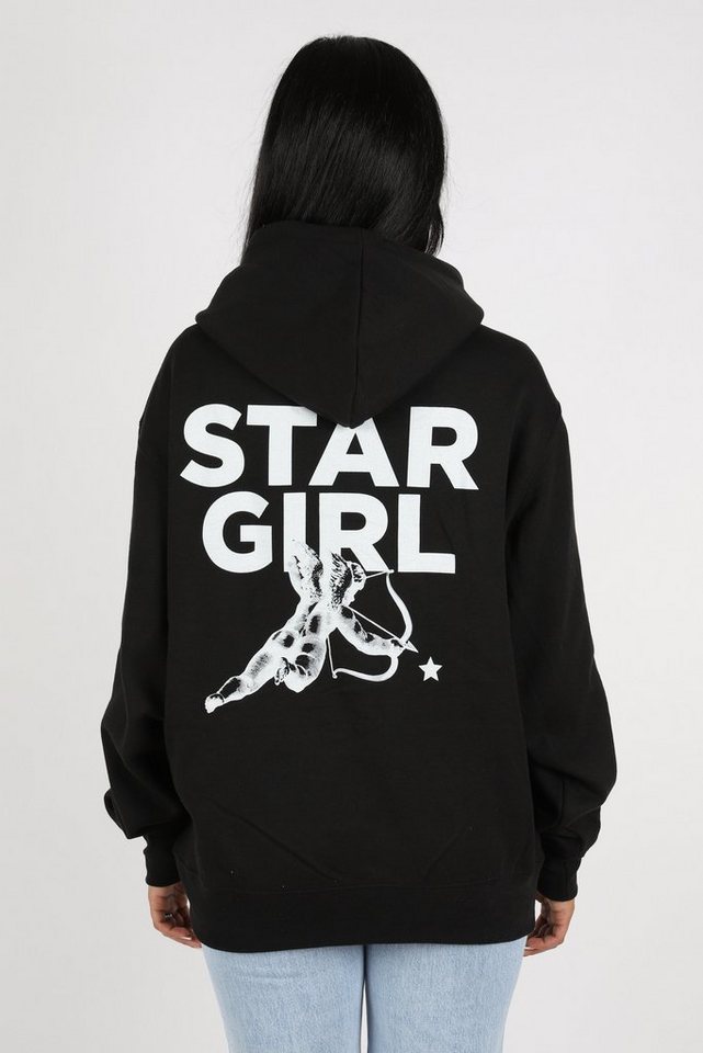 Worldclassca Hoodie Worldclassca Oversized Hoodie STAR GIRL Print Kapuzenpullover Washed von Worldclassca