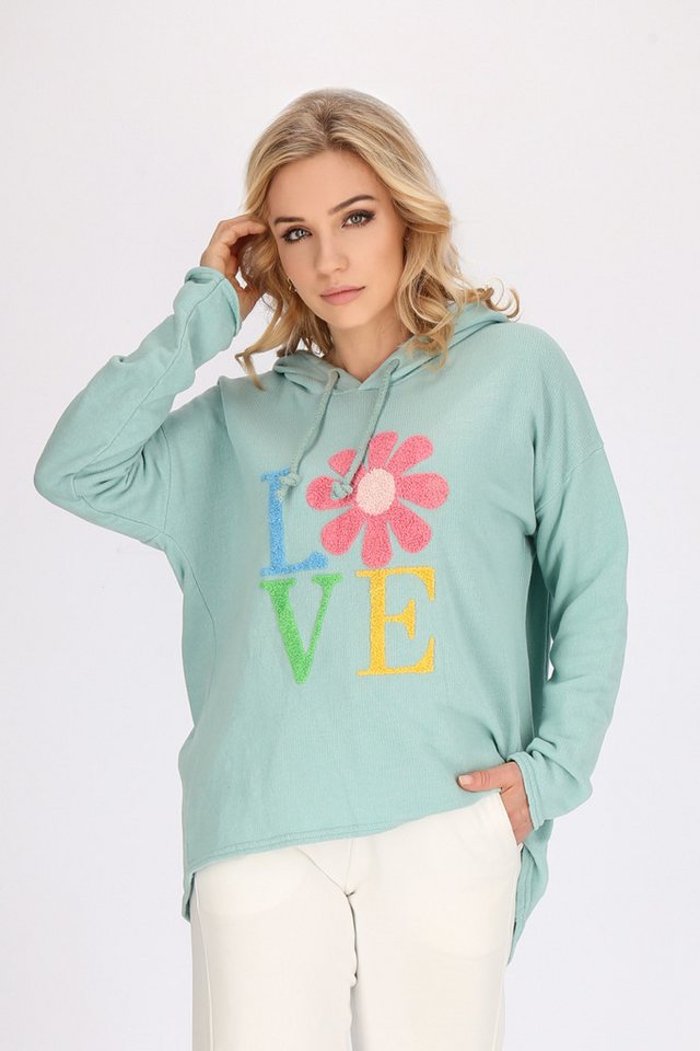 Worldclassca Hoodie Worldclassca Oversized LOVE Hoodie Kapuzenpullover Washed Sweatshirt von Worldclassca