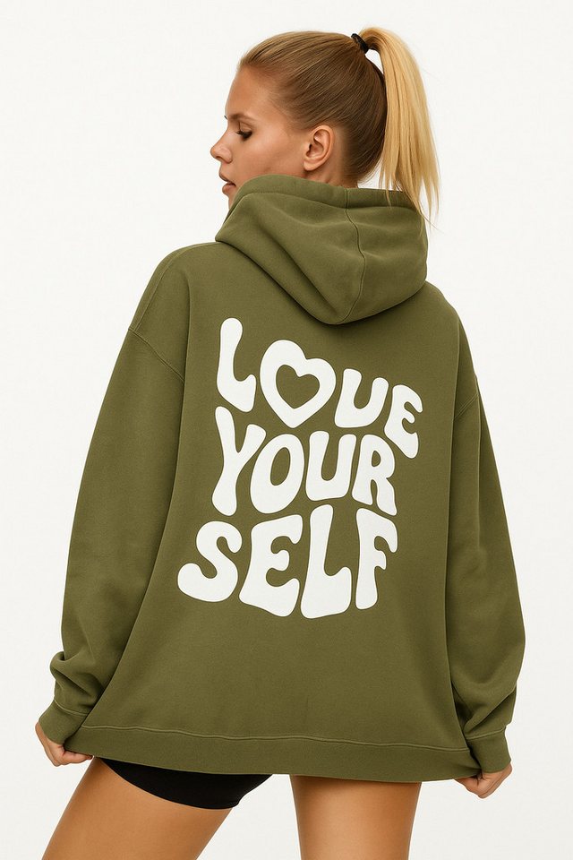 Worldclassca Hoodie Worldclassca Oversized LOVE SELF Hoodie Kapuzenpullover Sweatshirt von Worldclassca