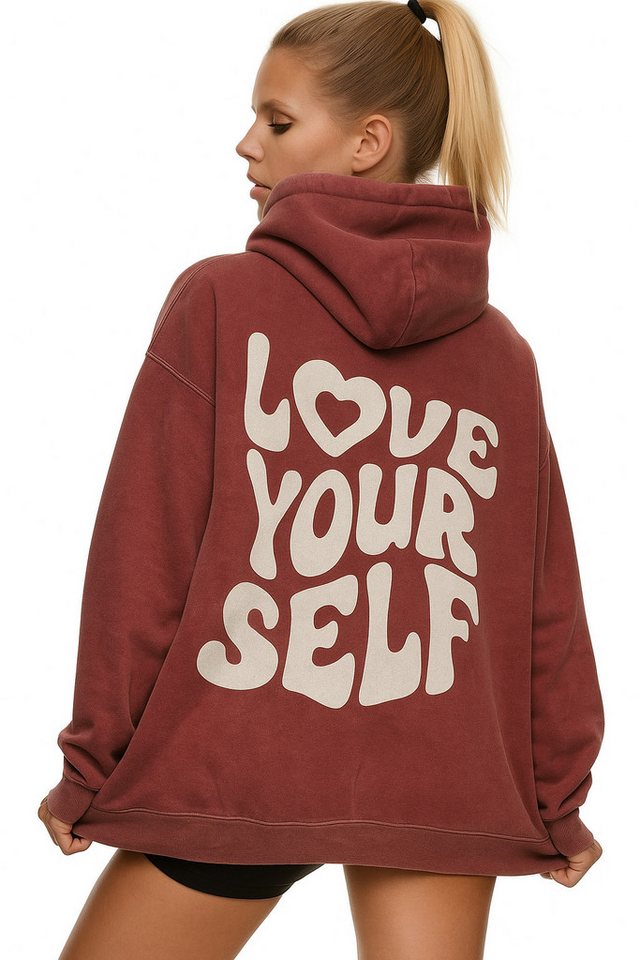 Worldclassca Hoodie Worldclassca Oversized LOVE SELF Hoodie Kapuzenpullover Sweatshirt von Worldclassca