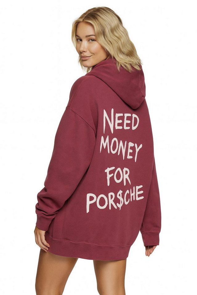 Worldclassca Hoodie Worldclassca Oversized NEED MONEY Hoodie Kapuzenpullover Sweatshirt von Worldclassca