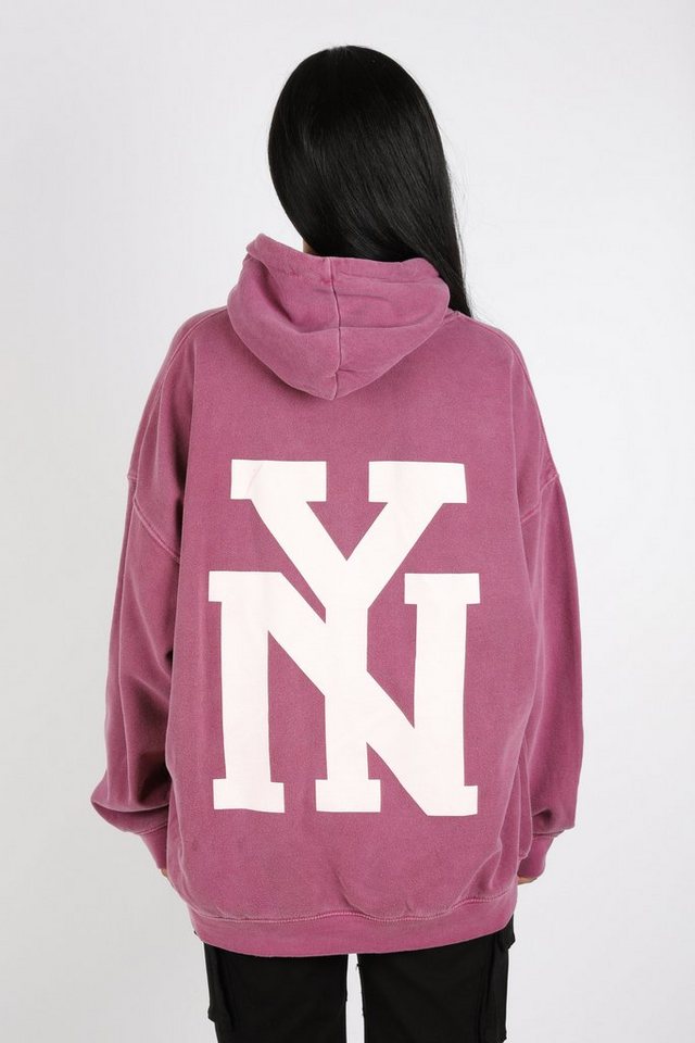 Worldclassca Hoodie Worldclassca Oversized NEW YORK Hoodie Print Kapuzenpullover Washed von Worldclassca