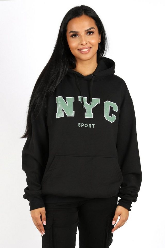 Worldclassca Hoodie Worldclassca Oversized NYC Sport Hoodie Print Kapuzenpullover Washed von Worldclassca