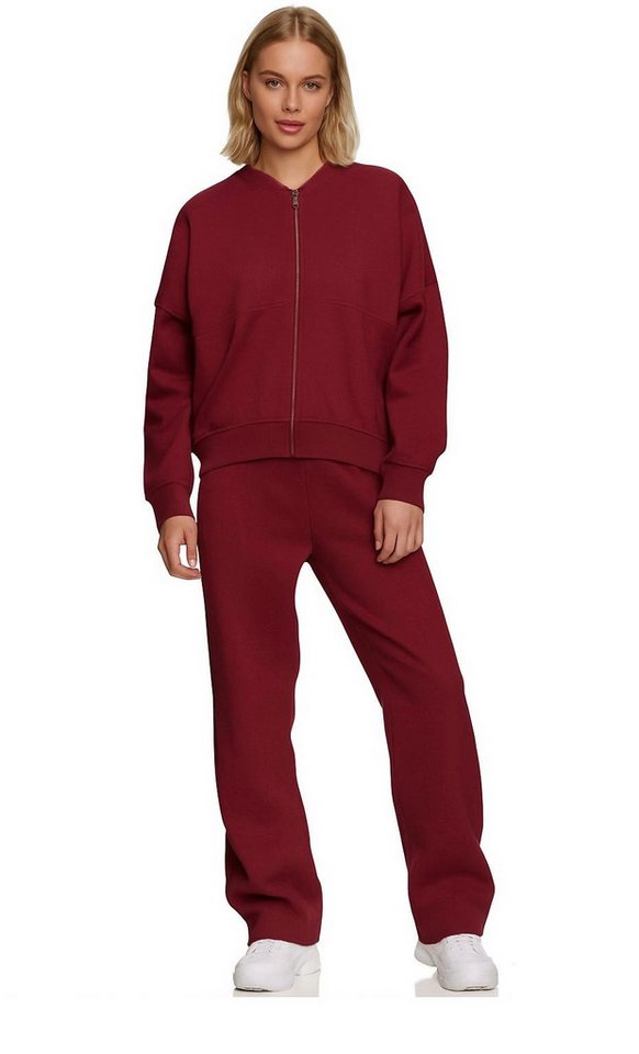 Worldclassca Jogginganzug Worldclassca Oversize Jogginganzug Wide Leg Jogger Bomber Trainingsuit von Worldclassca
