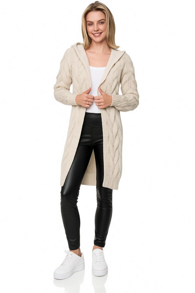 Worldclassca Kapuzenstrickjacke Worldclassca lange Strickjacke Zopfmuster Cardigan mit Kapuze Bolero Strickjacke mit Zopfmuster und Kapuze Worldclassca Kapuzenstrickjacke Worldclassca lange Strickjacke Zopfmuster Cardigan mit Kapuze Bolero Strickjacke mit Zopfmuster und Kapuze von Worldclassca