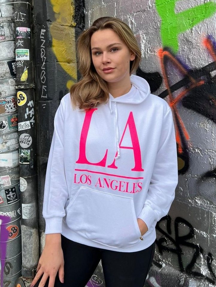 Worldclassca Kapuzensweatshirt Worldclassca Damen Kapuzenpullover LOS Angeles Sweatshirt Hoodie Langarmshirt Oberteil Pulli Fitness Sport VIELE Farben Blogger NEU von Worldclassca