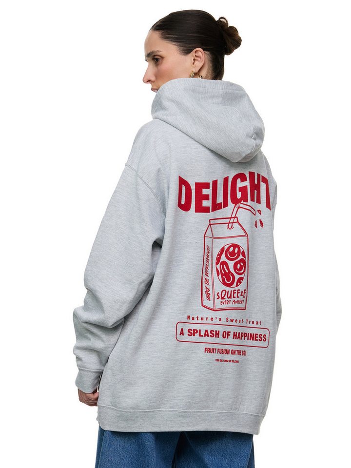 Worldclassca Kapuzensweatshirt Worldclassca Oversized Print DELIGHT Hoodie Kapuzenpullover Sweatshirt PRINT - DELIGHT - A SPLASH OF HAPPINESS von Worldclassca