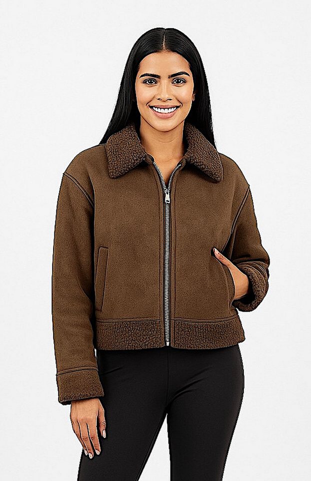 Worldclassca Lederimitatjacke Worldclassca Kunstwildleder Teddy Jacke Warm Gefüttert Übergangsjacke Neue Kollektion - Stilvolle und gemütliche Mode für Damen Worldclassca Lederimitatjacke Worldclassca Kunstwildleder Teddy Jacke Warm Gefüttert Übergangsjacke Neue Kollektion - Stilvolle und gemütliche Mode für Damen von Worldclassca