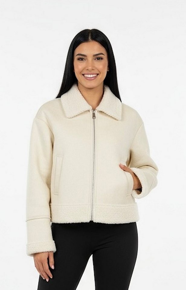 Worldclassca Lederimitatjacke Worldclassca Kunstwildleder Teddy Jacke Warm Gefüttert Übergangsjacke Neue Kollektion - Stilvolle und gemütliche Mode für Damen von Worldclassca