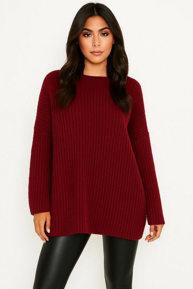 Worldclassca Longpullover WORLDCLASSCA Damen Oversize Strickpulllover Lang Pulli Dick Winter Neue Kollektion - Stilvolle und gemütliche Strickmode für Damen von Worldclassca