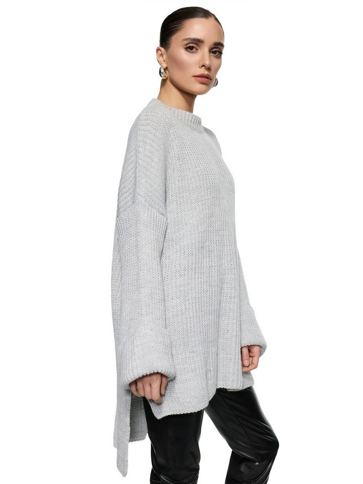 Worldclassca Longpullover WORLDCLASSCA Damen Oversize Strickpulllover Lang Pulli Oberteil Neue Kollektion - Stilvolle und gemütliche Strickmode für Damen von Worldclassca