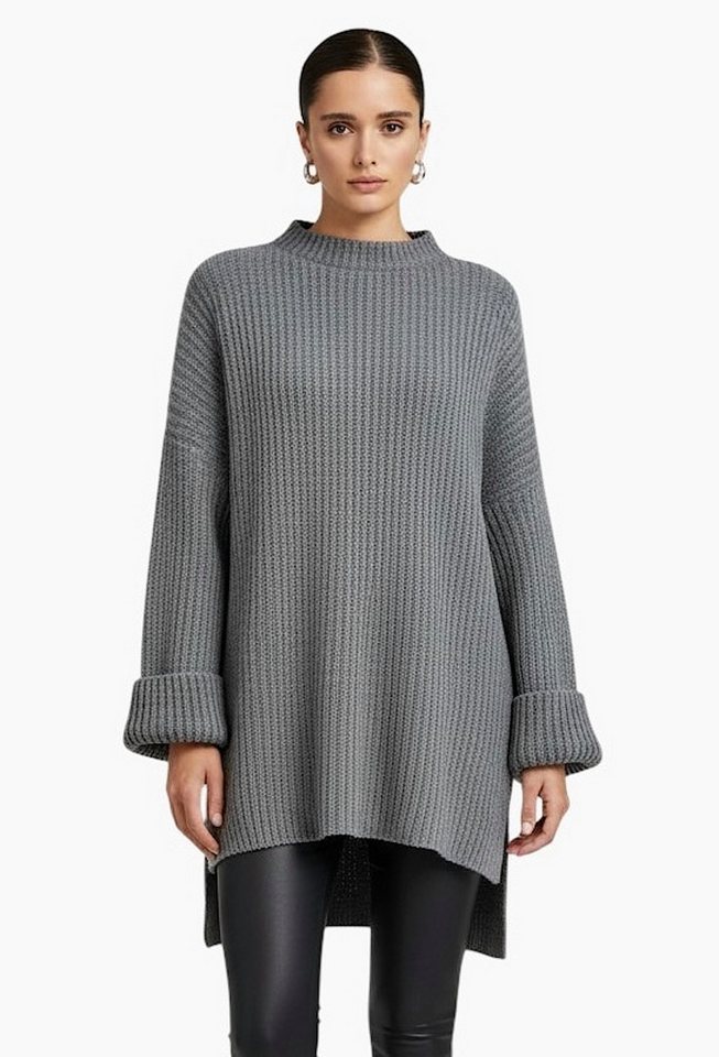 Worldclassca Longpullover WORLDCLASSCA Damen Oversize Strickpulllover Lang Pulli Oberteil Neue Kollektion - Stilvolle und gemütliche Strickmode für Damen von Worldclassca