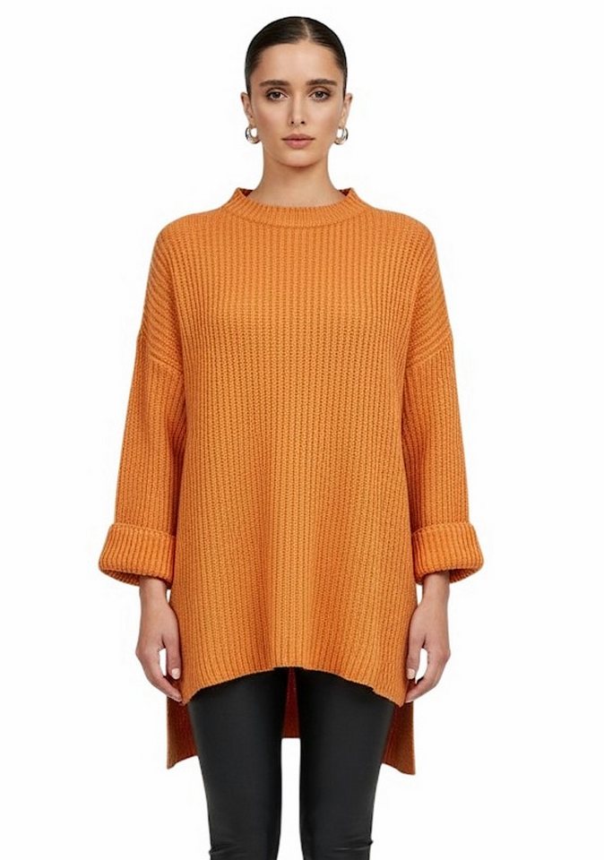 Worldclassca Longpullover WORLDCLASSCA Damen Oversize Strickpulllover Lang Pulli Oberteil Neue Kollektion - Stilvolle und gemütliche Strickmode für Damen von Worldclassca