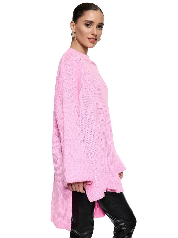Worldclassca Longpullover WORLDCLASSCA Damen Oversize Strickpulllover Lang Pulli Oberteil Neue Kollektion - Stilvolle und gemütliche Strickmode für Damen von Worldclassca