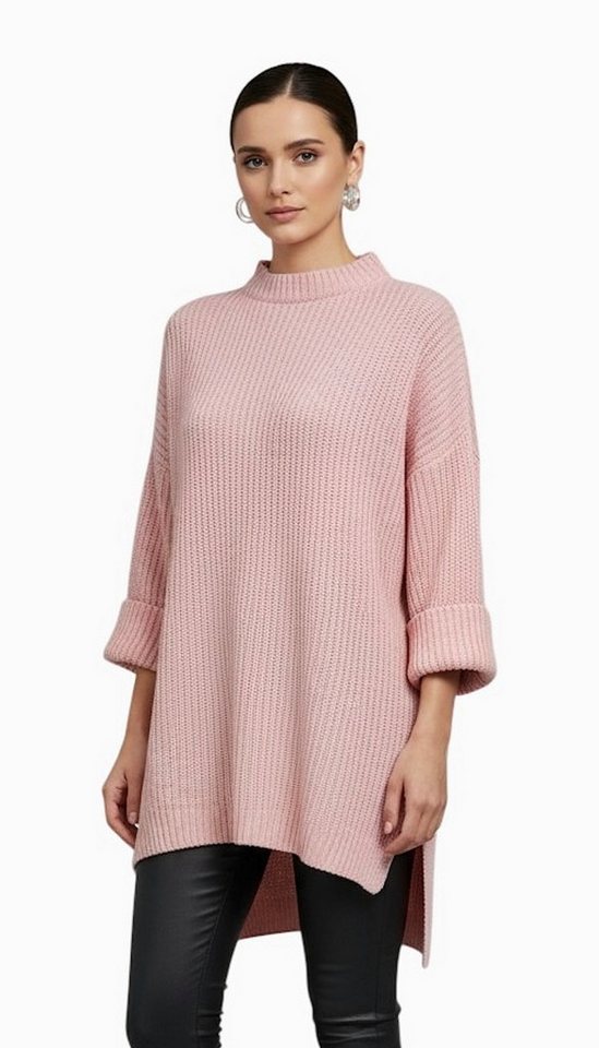 Worldclassca Longpullover WORLDCLASSCA Damen Oversize Strickpulllover Lang Pulli Oberteil Neue Kollektion - Stilvolle und gemütliche Strickmode für Damen von Worldclassca