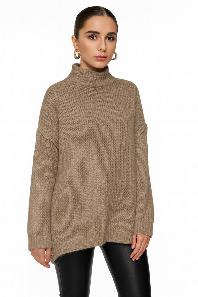 Worldclassca Longpullover WORLDCLASSCA Damen Oversize Strickpulllover Lang Pulli mit Steh Kragen Neue Kollektion - Stilvolle und gemütliche Strickmode für Damen Worldclassca Longpullover WORLDCLASSCA Damen Oversize Strickpulllover Lang Pulli mit Steh Kragen Neue Kollektion - Stilvolle und gemütliche Strickmode für Damen von Worldclassca