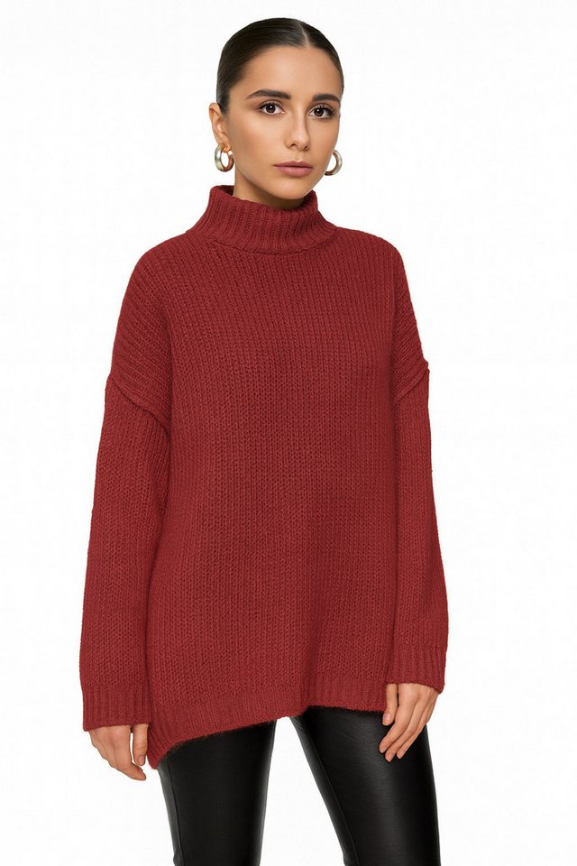 Worldclassca Longpullover WORLDCLASSCA Damen Oversize Strickpulllover Lang Pulli mit Steh Kragen Neue Kollektion - Stilvolle und gemütliche Strickmode für Damen Worldclassca Longpullover WORLDCLASSCA Damen Oversize Strickpulllover Lang Pulli mit Steh Kragen Neue Kollektion - Stilvolle und gemütliche Strickmode für Damen von Worldclassca