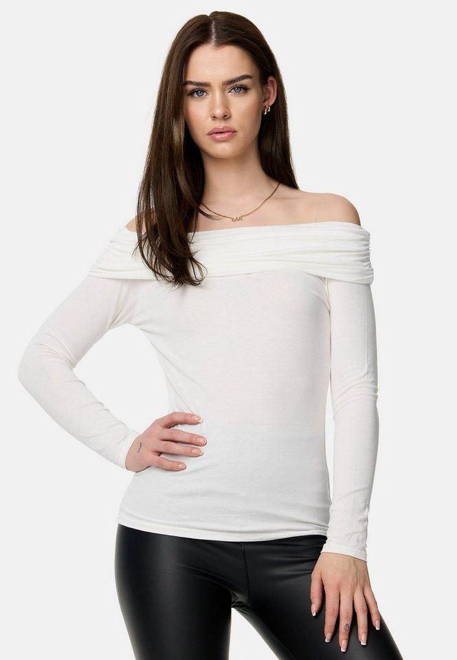 Worldclassca Longsleeve Worldclassca Off Shoulder Longsleeve Basic Shirt Uni T-Shirt Langarm von Worldclassca
