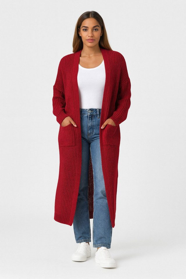 Worldclassca Longstrickjacke Worldclassca Strickjacke Cardigan Strickmantel Winter Pullover Lang Neue Kollektion - Stilvolle und gemütliche Strickmode für Damen von Worldclassca
