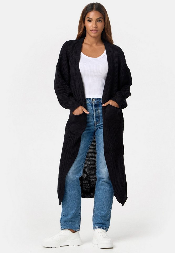 Worldclassca Longstrickjacke Worldclassca Strickjacke Cardigan Strickmantel Winter Pullover Lang Neue Kollektion - Stilvolle und gemütliche Strickmode für Damen von Worldclassca