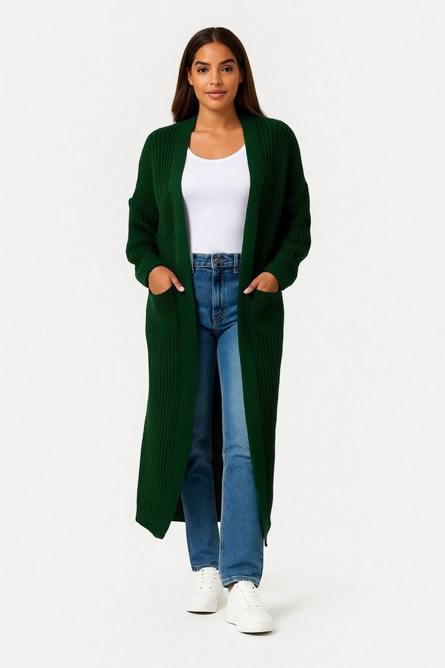 Worldclassca Longstrickjacke Worldclassca Strickjacke Cardigan Strickmantel Winter Pullover lang von Worldclassca