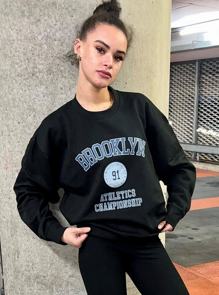 Worldclassca Longsweatshirt Worldclassca Oversized Sweatshirt Sweater Shirt BROOKLYN Langarmshirt von Worldclassca