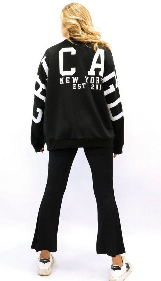 Worldclassca Longsweatshirt Worldclassca Oversized Sweatshirt CHICAGO Langarmshirt Oberteil Pulli von Worldclassca