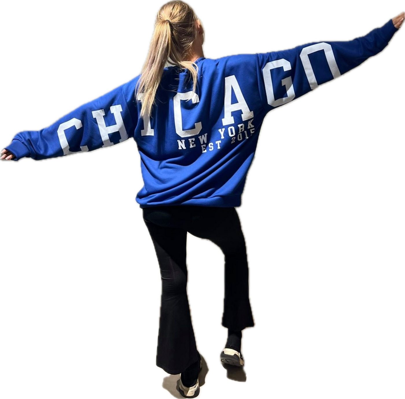 Worldclassca Longsweatshirt Worldclassca Oversized Sweatshirt CHICAGO Langarmshirt Puli Oberteil Worldclassca Longsweatshirt Worldclassca Oversized Sweatshirt CHICAGO Langarmshirt Puli Oberteil von Worldclassca