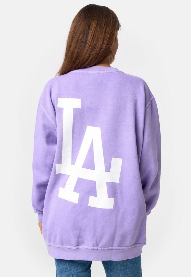 Worldclassca Longsweatshirt Worldclassca Oversized Sweatshirt LA College Langarmshirt Pullover von Worldclassca