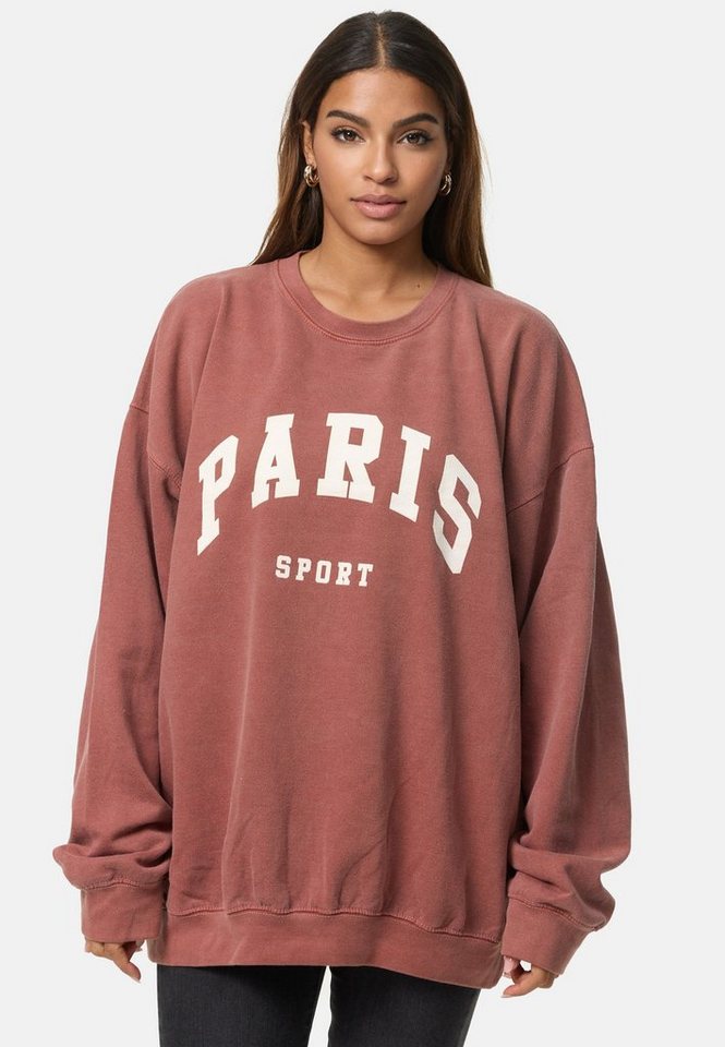 Worldclassca Longsweatshirt Worldclassca Oversized Sweatshirt PARIS SPORT Langarmshirt Pullover von Worldclassca