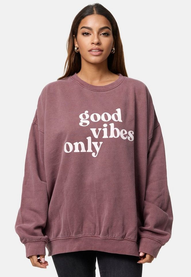 Worldclassca Longsweatshirt Worldclassca Oversized Sweatshirt mit Print Langarmshirt Pullover von Worldclassca