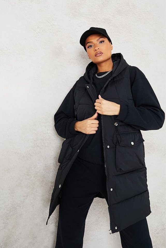 Worldclassca Longweste Worldclassca DAMEN STEPPWESTE LANG KAPUZE ÄRMELLOS WASSERABWEISEND WESTE OUTDOOR ÜBERGANGSJACKE GESTEPPT WARM JACKE NEU S-XL von Worldclassca