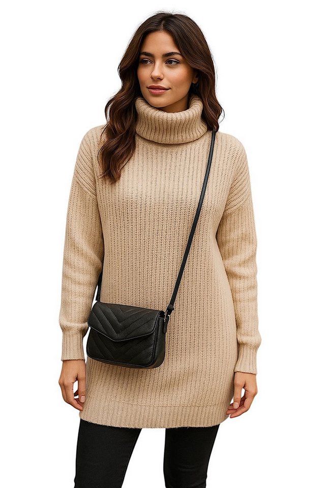 Worldclassca Rollkragenpullover WORLDCLASSCA Damen Rollkragen Pullover Lang Oversize Winter Fashion Neue Kollektion - Stilvolle und gemütliche Strickmode für Damen von Worldclassca