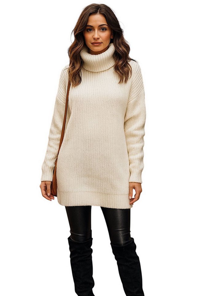 Worldclassca Rollkragenpullover WORLDCLASSCA Damen Rollkragen Pullover Lang Oversize Winter Fashion Neue Kollektion - Stilvolle und gemütliche Strickmode für Damen von Worldclassca