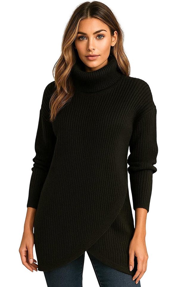 Worldclassca Rollkragenpullover WORLDCLASSCA Strick Rollkragen Pullover Lang Winter Fashion Neue Kollektion - Stilvolle und gemütliche Strickmode für Damen von Worldclassca