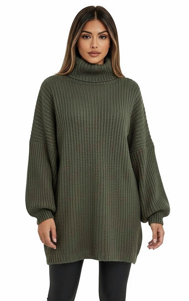 Worldclassca Rollkragenpullover WORLDCLASSCA Rollkragen Strick Oversize Pullover Uni Lang Neue Kollektion - Stilvolle und gemütliche Strickmode für Damen von Worldclassca