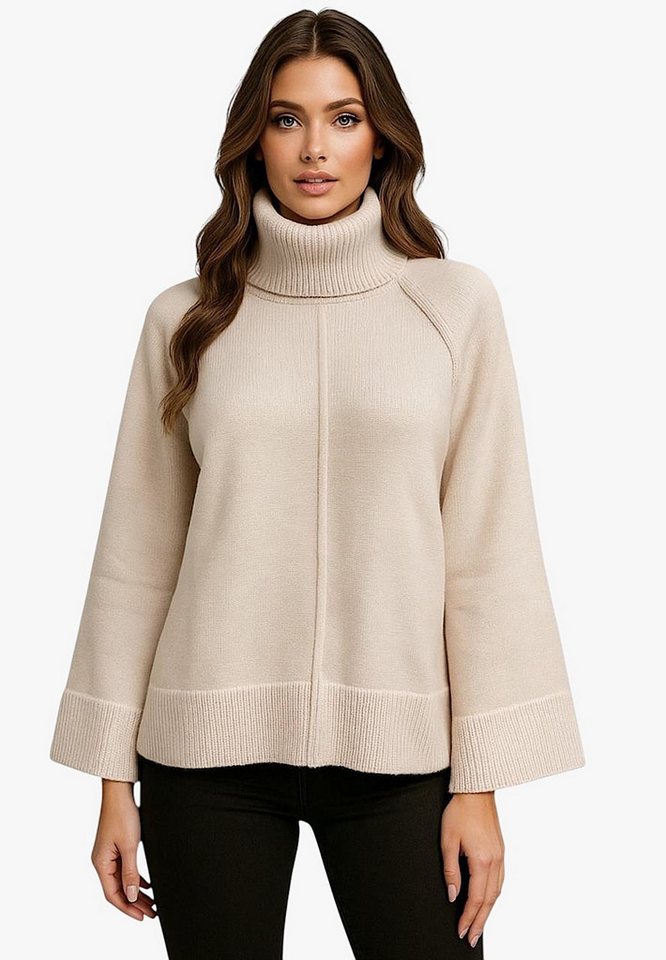 Worldclassca Rollkragenpullover WORLDCLASSCA Strick Rollkragen Pullover Lang Winter Pulli Fashion Neue Kollektion - Stilvolle und gemütliche Strickmode für Damen von Worldclassca