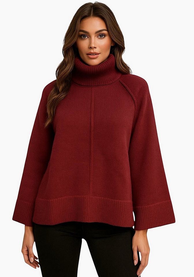 Worldclassca Rollkragenpullover WORLDCLASSCA Strick Rollkragen Pullover Lang Winter Pulli Fashion Neue Kollektion - Stilvolle und gemütliche Strickmode für Damen von Worldclassca