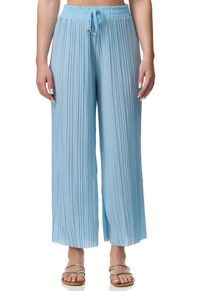 Worldclassca Sporthose Worldclassca Stoffhose Plissierte Sommer Hose weitem Bein Faltenhose von Worldclassca