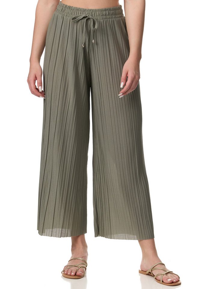 Worldclassca Sporthose Worldclassca Stoffhose Plissierte Sommer Hose weitem Bein Faltenhose von Worldclassca