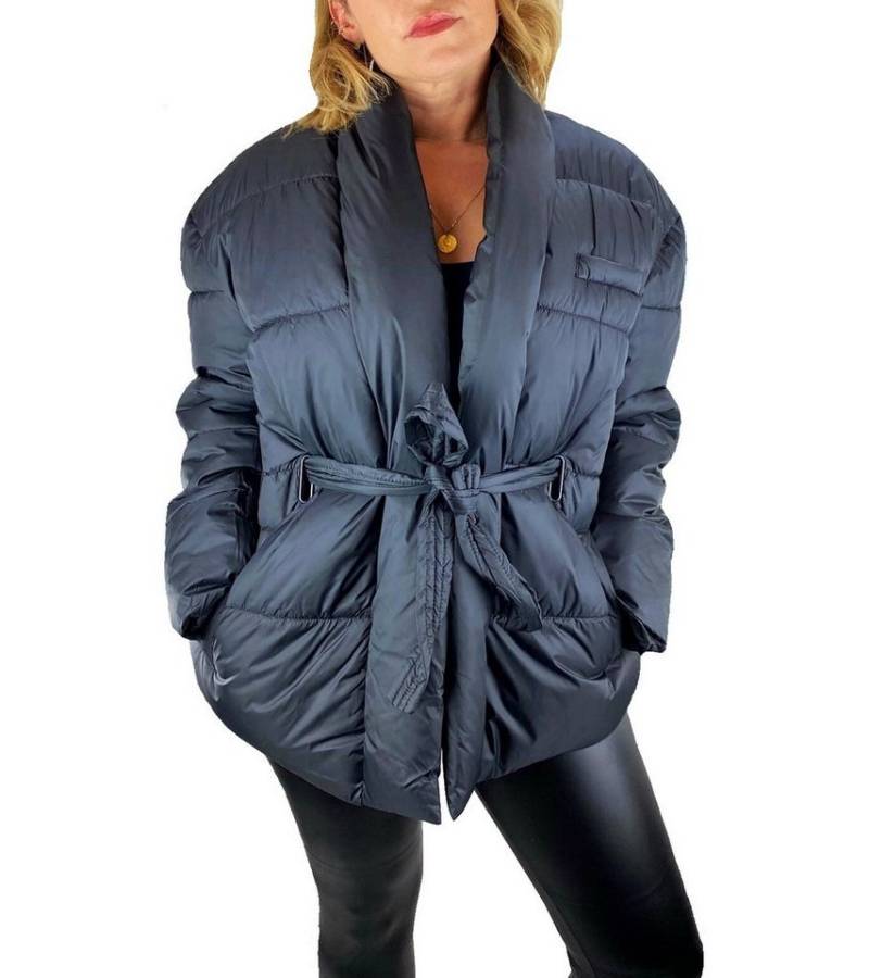 Worldclassca Steppjacke Worldclassca DAMEN WINTERJACKE STEPPJACKE MIT GÜRTEL OVERSIZED von Worldclassca